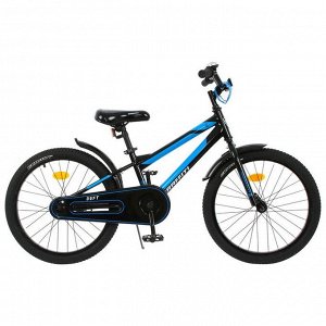 Велосипед 18" Graffiti Deft, цвет черный/голубой