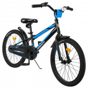 Велосипед 18" Graffiti Deft, цвет черный/голубой