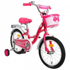 Велосипед 16" Graffiti Premium Girl, цвет розовый/белый