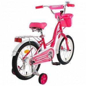 Велосипед 16" Graffiti Premium Girl, цвет розовый/белый