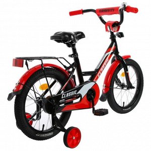 Велосипед 16" Graffiti Classic, цвет черный/красный