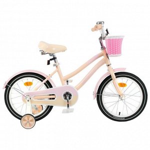 Велосипед 16" Graffiti Flower, цвет персиковый/розовый, набор стикеров-наклеек в комплекте