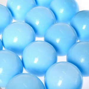 Набор шаров для сухого бассейна 500 штук, цвет светло-голубой