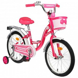 Велосипед 18" Graffiti Premium Girl, цвет розовый/белый