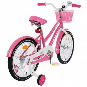 Велосипед 18" Graffiti Flower, цвет розовый/белый