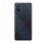 Чехол Gel Case Basic  для Samsung Galaxy A51 (2020), прозрачный, PET белый, Deppa