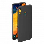 Чехол Gel Color Case для Samsung Galaxy A20/A30 (2019), черный, PET белый, Deppa