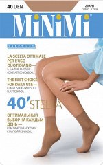 Minimi STELLA 40 calz. Носки женские 2 пары тонкие, матовые, с комфортной резинкой.