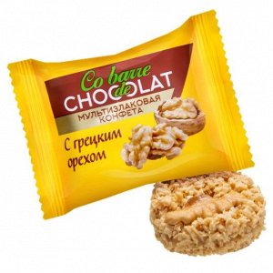 Конф. COBARDE de CHOCOLATE мультизлаковые с белой глазурью и грецким орехом ШОКОЛАТЬЕ, 250 гр