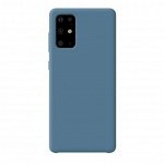 Чехол Liquid Silicone Case для Samsung Galaxy S20 Plus, синий, картон, Deppa