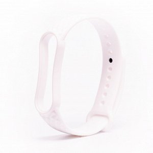 Ремешок WB08 для "Xiaomi Mi Band 5/Mi Band 6" силиконовый Рельеф (white)