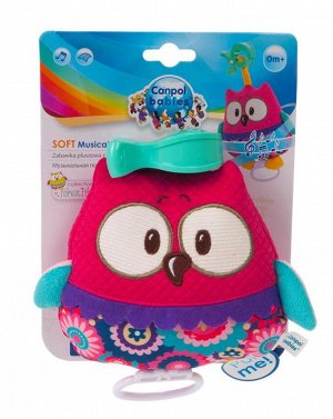 Подвеска Canpol Babies Forest Friends Сова розовая, мягкая, музыкальная7