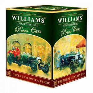 Чай Вильямс Williams зеленый Отборный ПЕКО "Street Festival", 200 гр