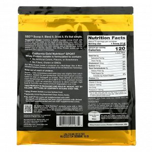 California Gold Nutrition, 100-ный изолят сывороточного протеина без добавок, 2,27 кг (5 фунтов)