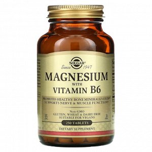 Магний, с витамином В6, 250 таблеток