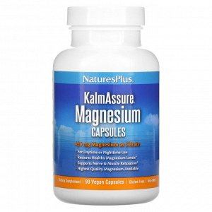 Nature's Plus, KalmAssure, магний, 420 мг, 90 веганских капсул