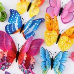 3D бабочки на магнитах