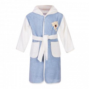 Детский банный халат Libra Цвет Голубой
 (4-6 лет)