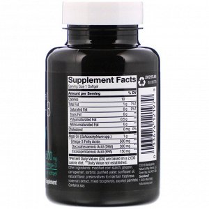 Ascenta, NutraVege, омега-3 растительного происхождения, 500 мг, 30 мягких таблеток