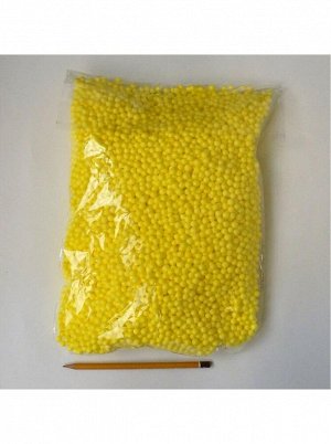 Наполнитель шарики пенопласт 4мм желтый
