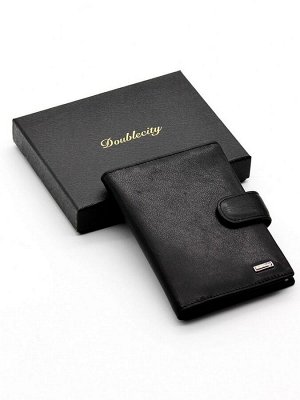 Мужская кожаная обложка для паспорта и автодокументов с RFID защитой Doublecity 097-DC23-17A черный