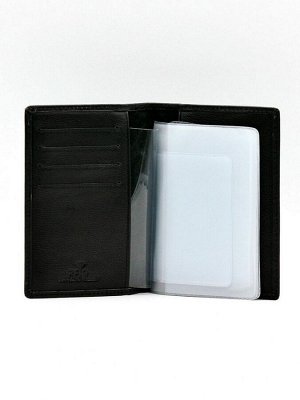 Мужская кожаная обложка для автодокументов с RFID защитой Doublecity 097-DC23-06A черный