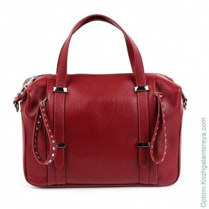 Женская кожаная сумка 1627-А Вайн красный
