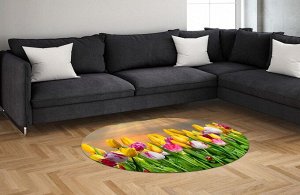 3D Ковер «Тюльпаны в лучах заката»
