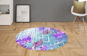 3D Ковер «Современная композиция с орхидеями»