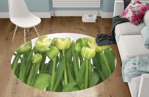 3D Ковер «Нежные желтые тюльпаны»