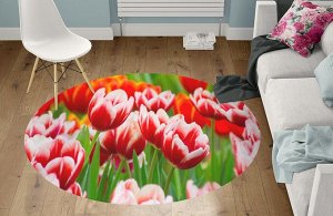 3D Ковер «Красивые тюльпаны»