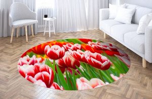 3D Ковер «Красивые тюльпаны»