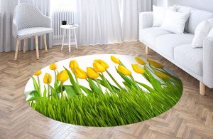 3D Ковер «Желтые тюльпаны»