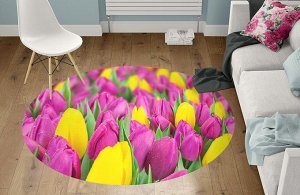 3D Ковер «Белые тюльпаны»