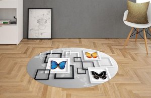 3D Ковер «Коллекция бабочек»