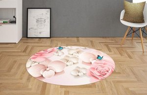 3D Ковер «Карамельные цветы»
