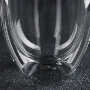 Набор стеклянных стаканов с двойными стенками Magistro, 200 мл, 8,3?8,2 см, 2 шт