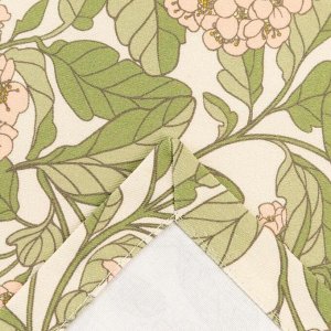 Дорожка на стол Этель Spring garden 40*149см, 100% хлопок, саржа 190 г/м*, зелёная/розовая