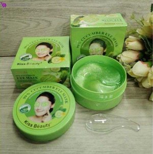 Гидрогелевые патчи для глаз Kiss Beauty Cucumber с экстрактом огурца 60 шт