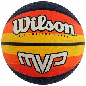 Мяч баскетбольный WILSON MVP Retro, арт.WTB9016XB07, размер 7, резина, бутиловая камера