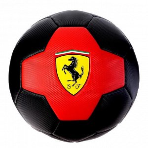Мяч футбольный FERRARI р.5, PVC, цвет черный/красный