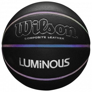 Мяч баск. WILSON NCAA Luminous, арт.WTB2027ID07, р.7, композит, бут.камера, черный