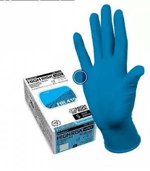 Перчатки MANUAL HR419 латекс. (1/25 пар) L синий