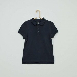Рубашка-поло с вышивкой Eco-conception - голубой