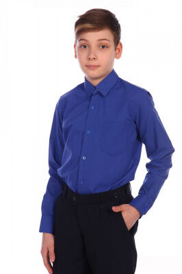Рубашка Цвет: синий; Состав: хлопок80%, п/э20%; Материал: сорочечная ткань
Классическая рубашка, приталенного силуэта. Разнообразит гардероб любого мальчишки.