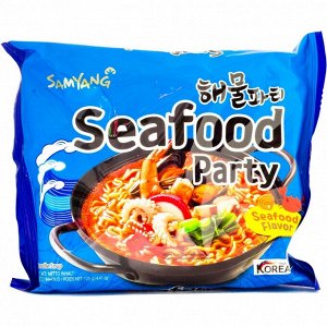 Лапша со вкусом морепродуктов "Seafood party" 125г