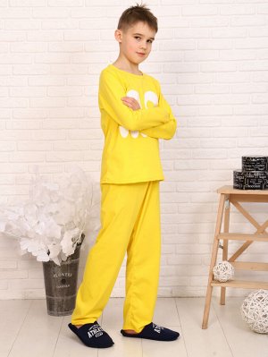 Пижама Цвет: желтый; Состав: Хлопок 100%; Материал: Кулирка
От пижамы зависит не только ваше хорошее настроение, но и качество сна.
Данная модель свободная, не стесняет движение. Материал 100% хлопок 