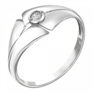 Серебряное кольцо с фианитом 90-01-6743-00