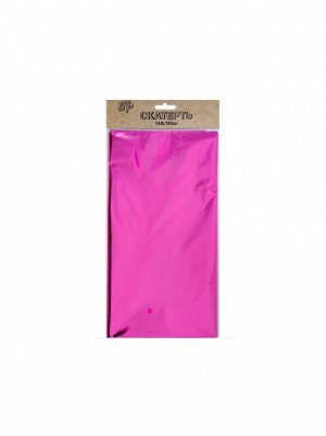 Скатерть фольга ярко-розовая 130 х 180 см