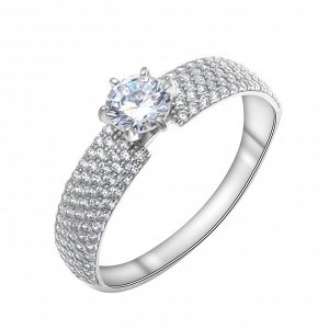 Серебряное кольцо с фианитом 0101418-00775